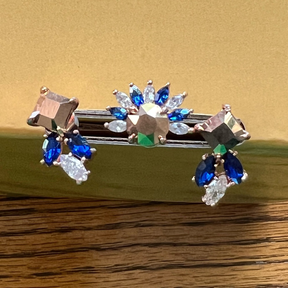 Fragrant Jewel’s “Owl you Need is Love” 18k Rose Gold Plated Earrings. Set of 3.